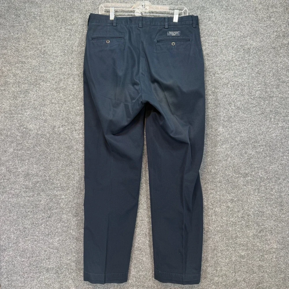 Polo Ralph Lauren Prospect Pants Mens 35x32 Navy Blue Cotton‎ Chino Straight Leg